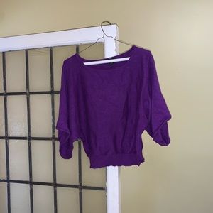 INC purple sweater